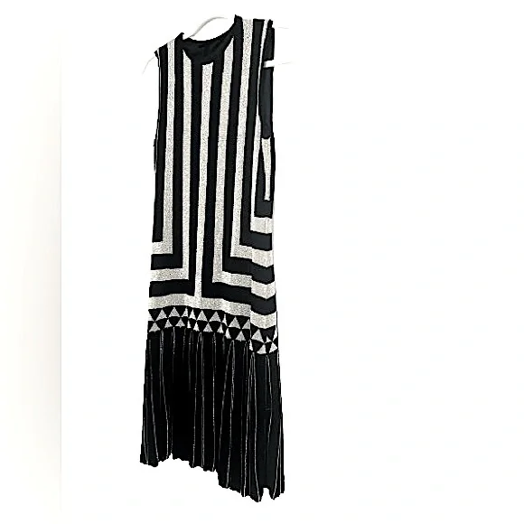 Cynthia Steffe Dress in Black and Silver, Size S - Picture 3 of 8